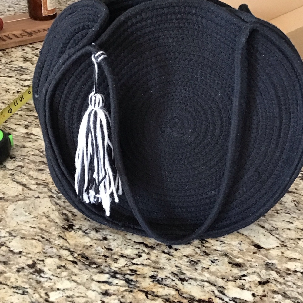 Black fabric bag